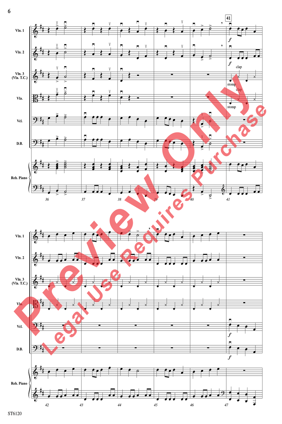 Hey Fiddle Fiddle! String Orchestra scores gallery preview page 6