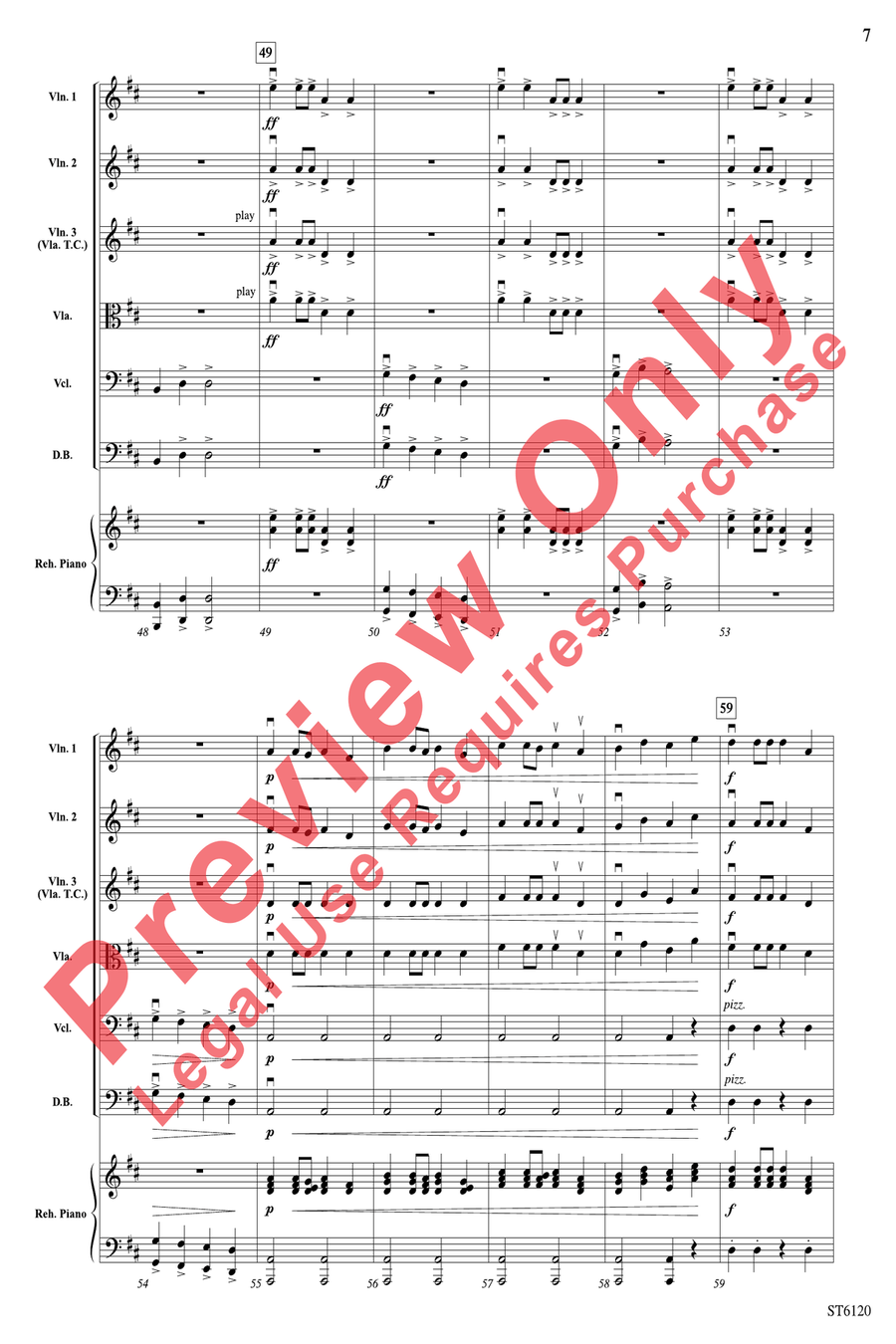 Hey Fiddle Fiddle! String Orchestra scores gallery preview page 7