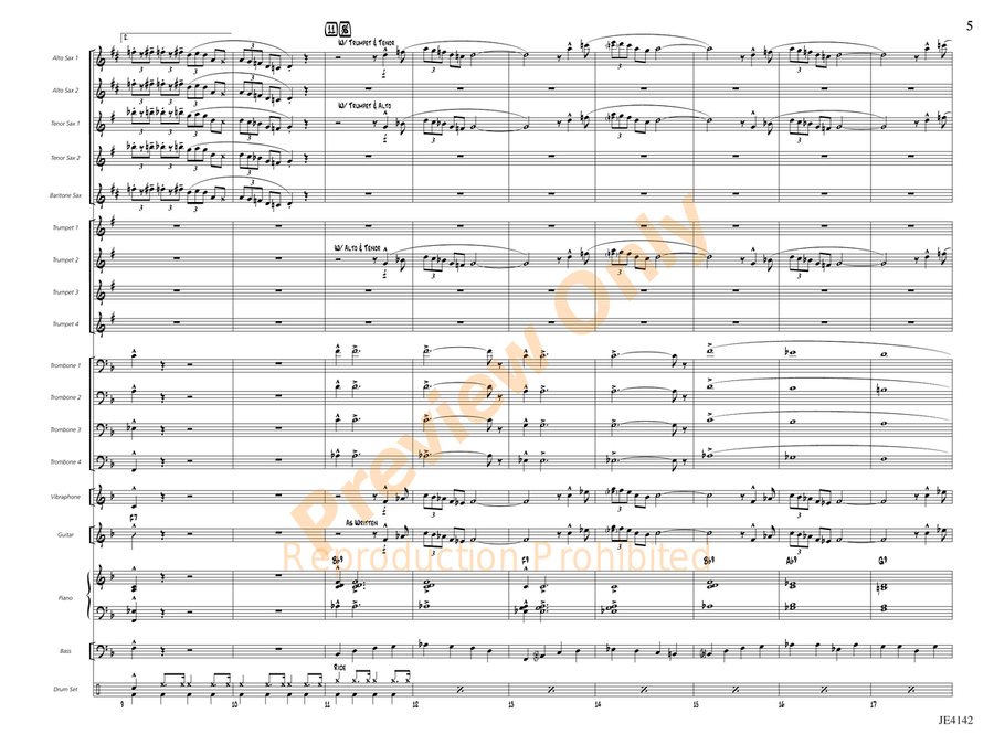 Sister Sadie Sister Sadie Jazz Ensemble scores gallery preview page 6