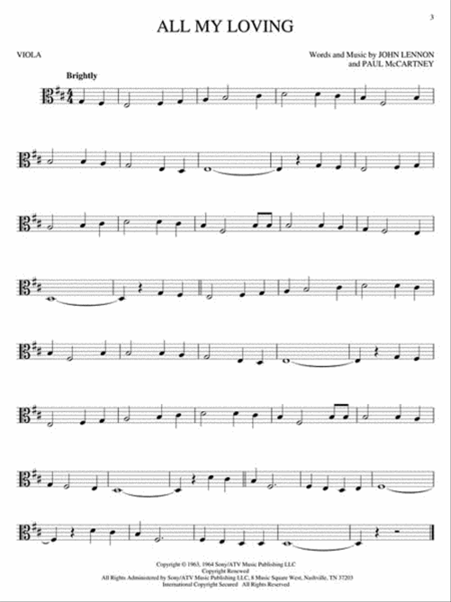 Best of the Beatles for Viola – 2nd Edition Viola Solo scores gallery preview page 4