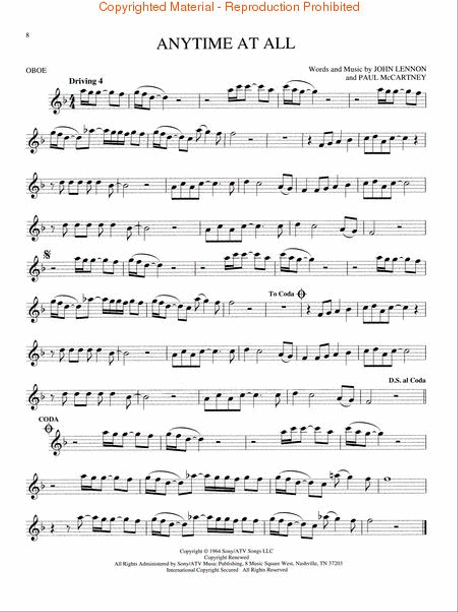 Best of the Beatles for Oboe scores gallery preview page 2