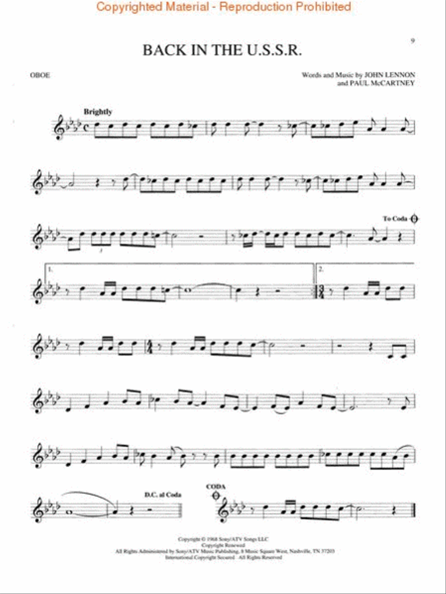 Best of the Beatles for Oboe scores gallery preview page 3