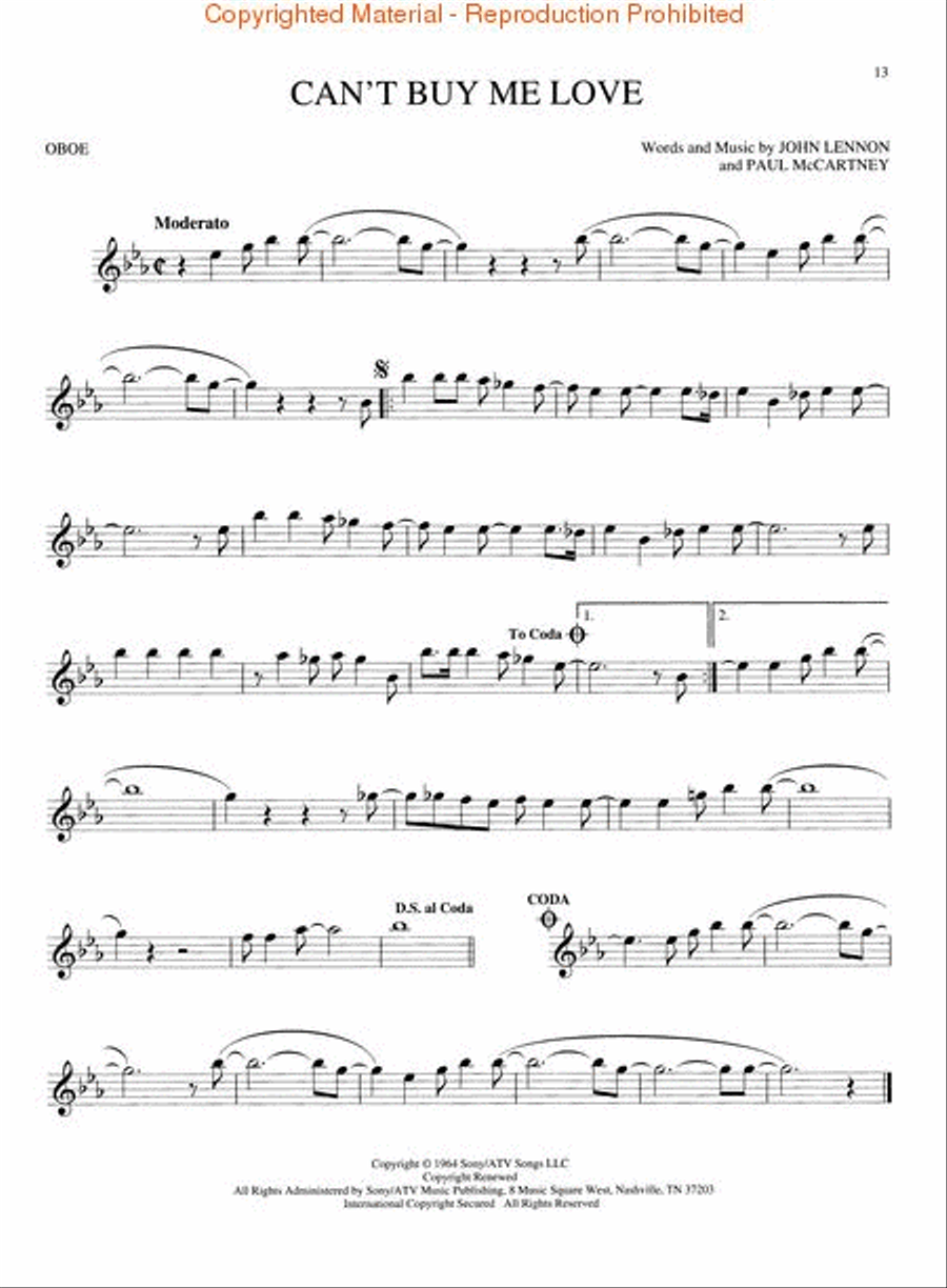 Best of the Beatles for Oboe scores gallery preview page 4