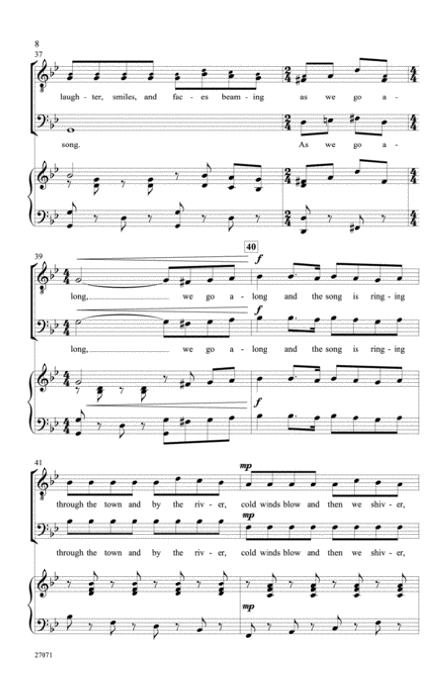 Sleigh Bells Sleigh Bells Men's Choir scores gallery preview page 9