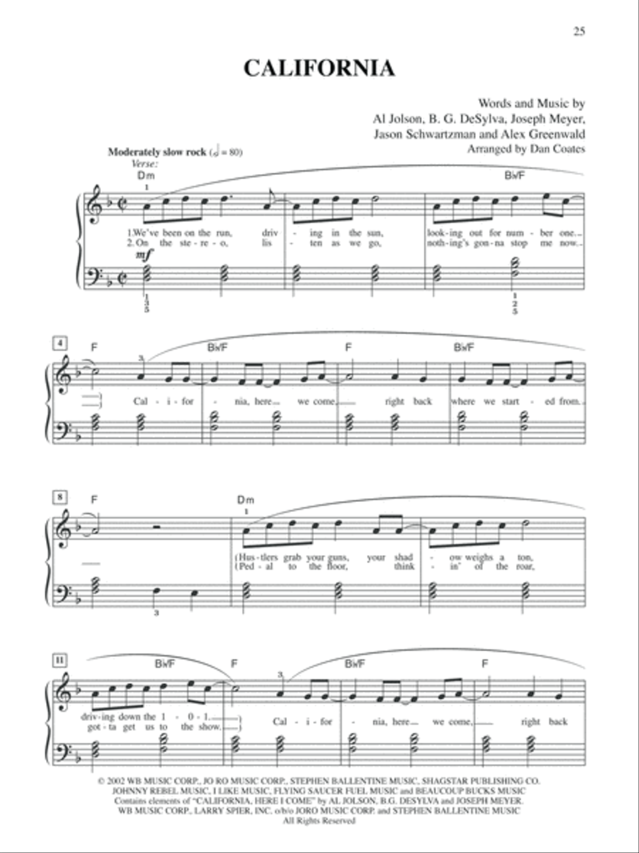 2000-2005 Best Pop Songs - Easy Piano Piano, Vocal, Guitar scores gallery preview page 3