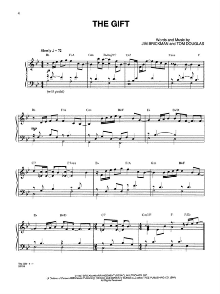 Jim Brickman's Christmas Collection Piano, Vocal, Guitar scores gallery preview page 3