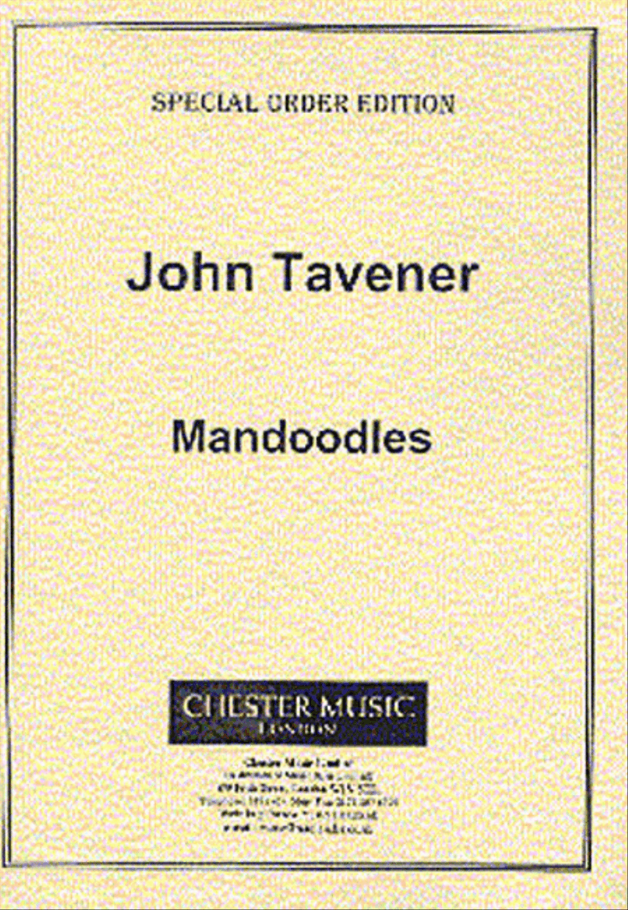 John Tavener: Mandoodles John Tavener: Mandoodles Piano Solo scores gallery preview page 1