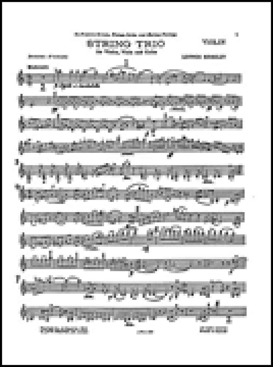Lennox Berkeley: String Trio Op. 19 (Parts) String Trio scores gallery preview page 1