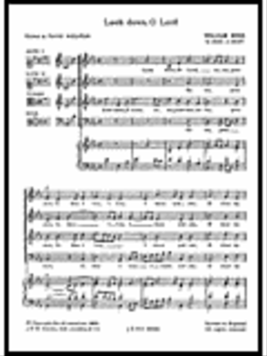 Look Down O Lord Look Down O Lord 4-Part scores gallery preview page 1