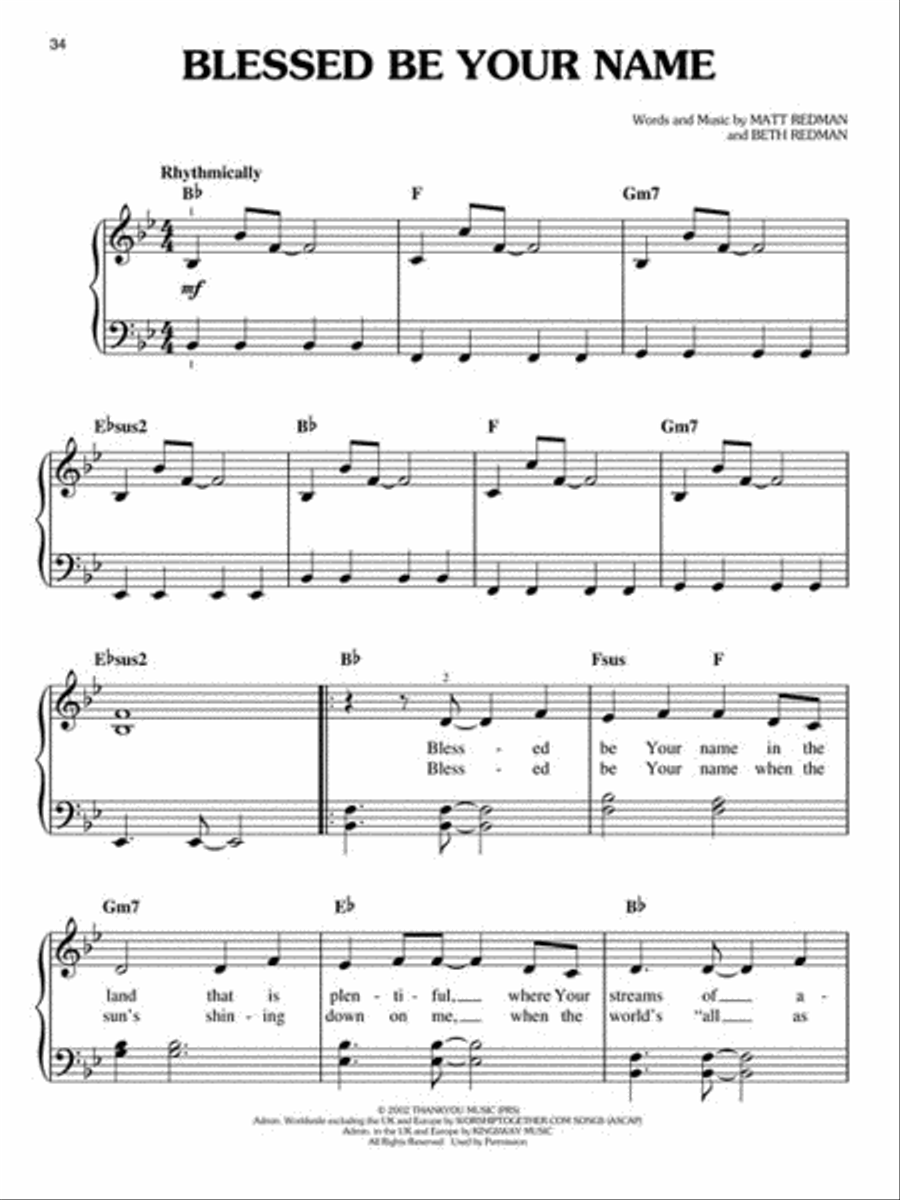 The Best Praise & Worship Songs Ever Easy Piano scores gallery preview page 3