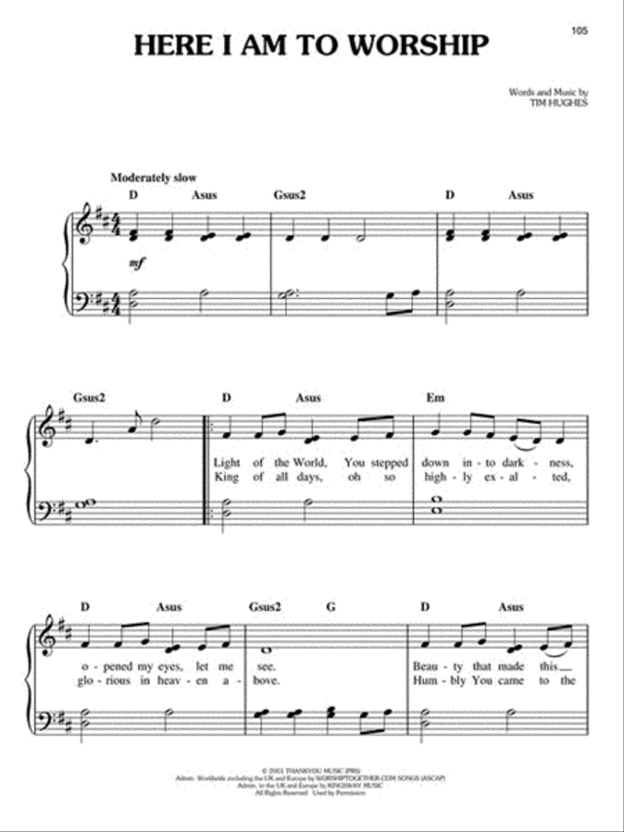 The Best Praise & Worship Songs Ever Easy Piano scores gallery preview page 4