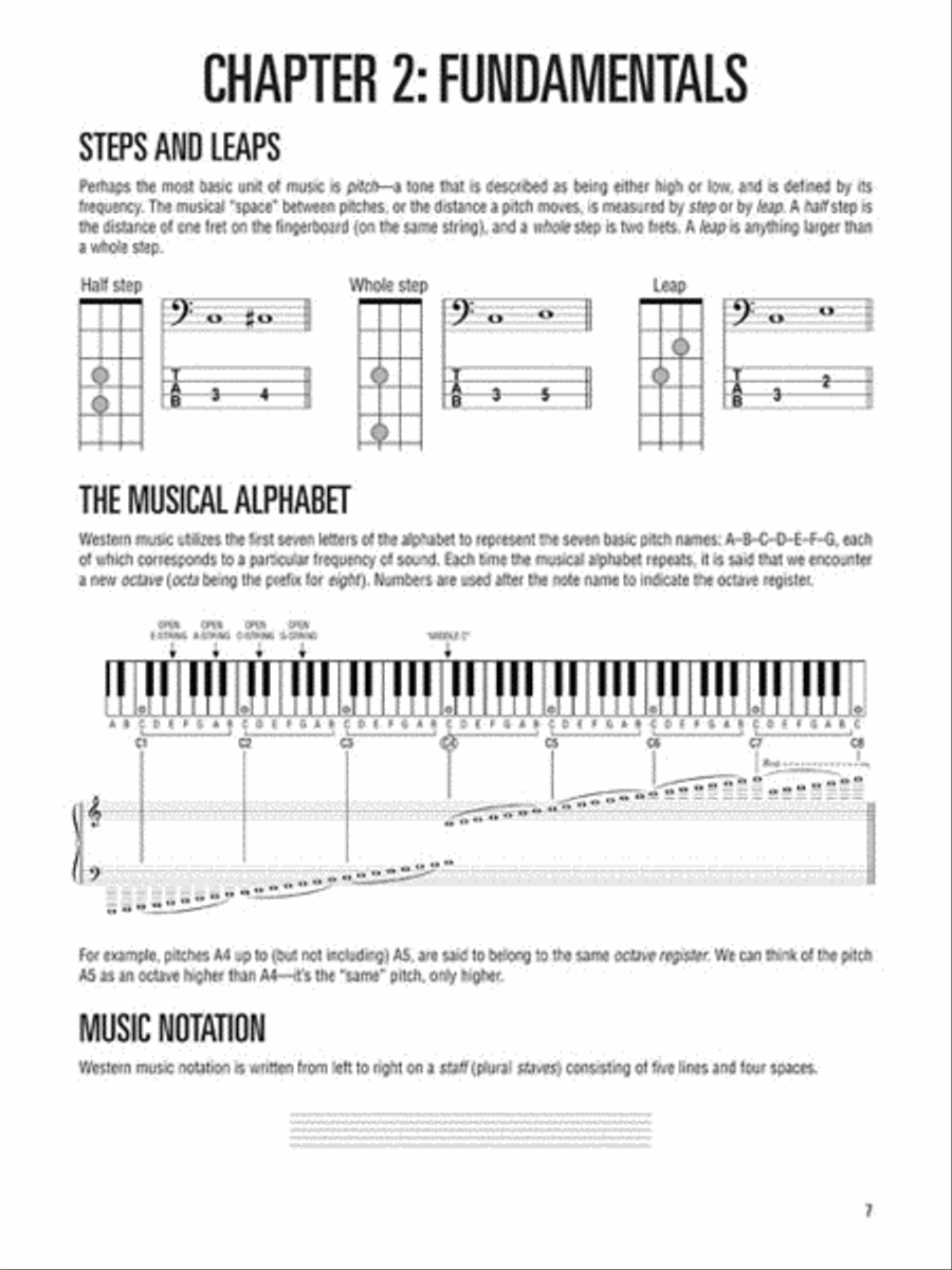 Music Theory for Bassists Bass Guitar Tablature scores gallery preview page 3