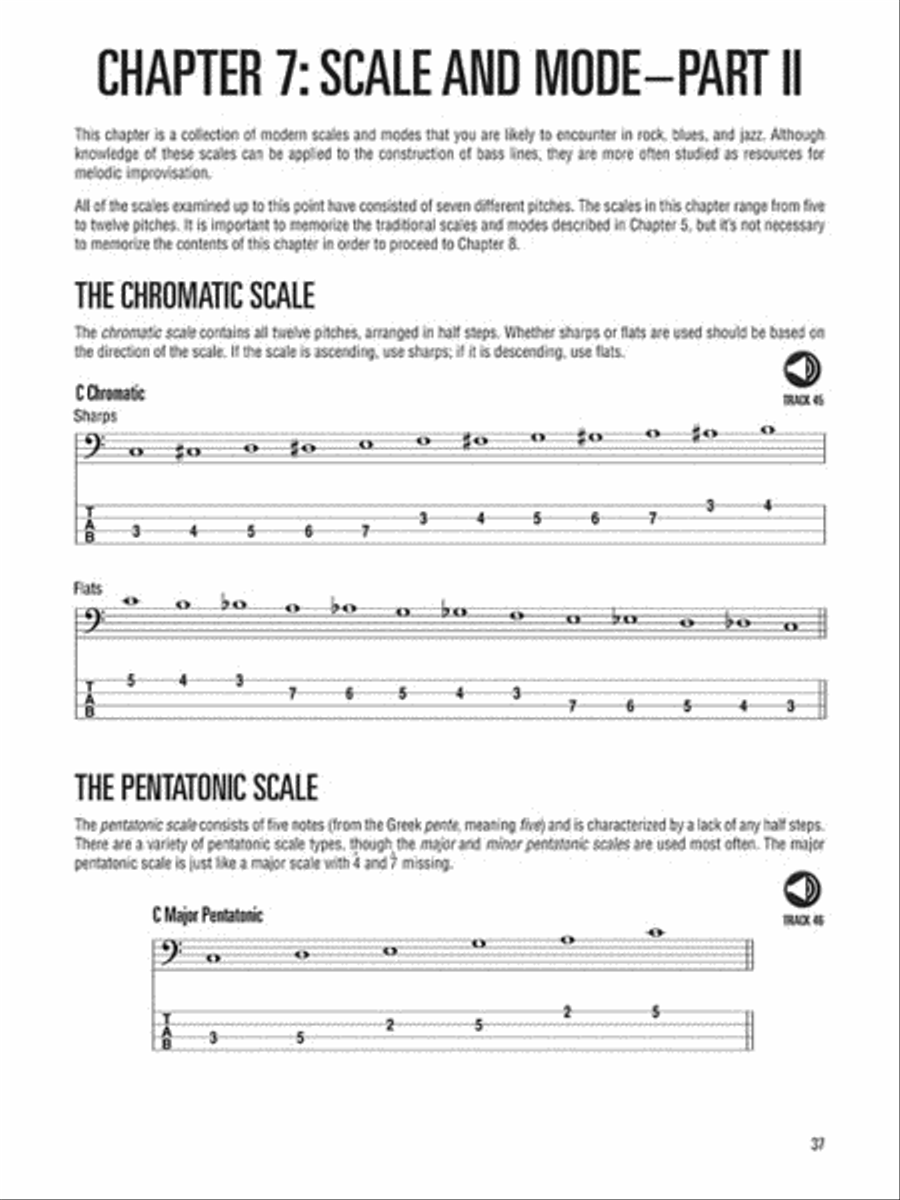 Music Theory for Bassists Bass Guitar Tablature scores gallery preview page 5