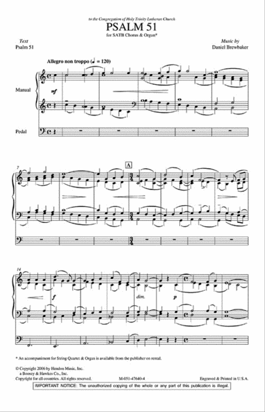 Psalm 51 Psalm 51 4-Part scores gallery preview page 2