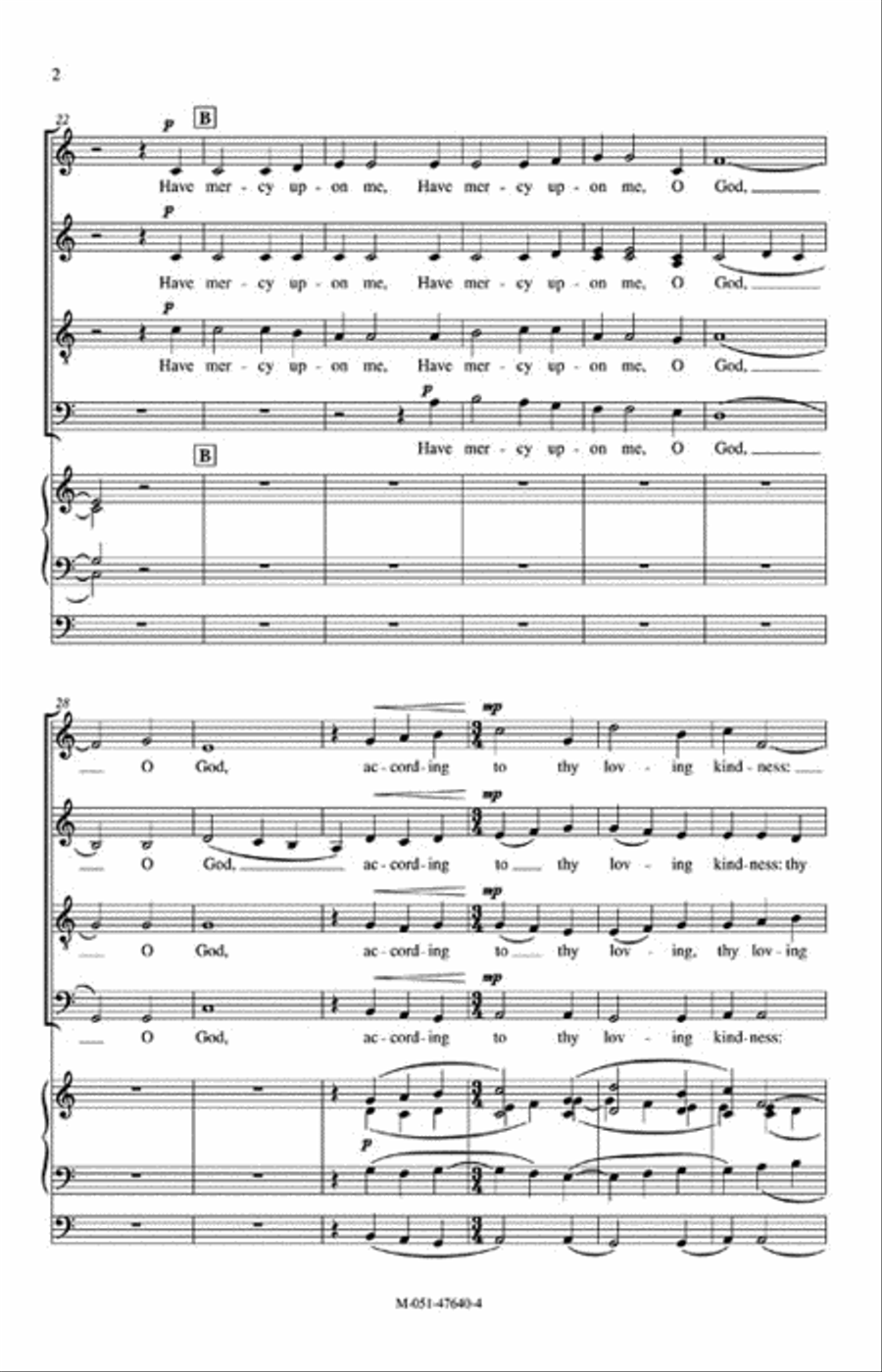 Psalm 51 Psalm 51 4-Part scores gallery preview page 3