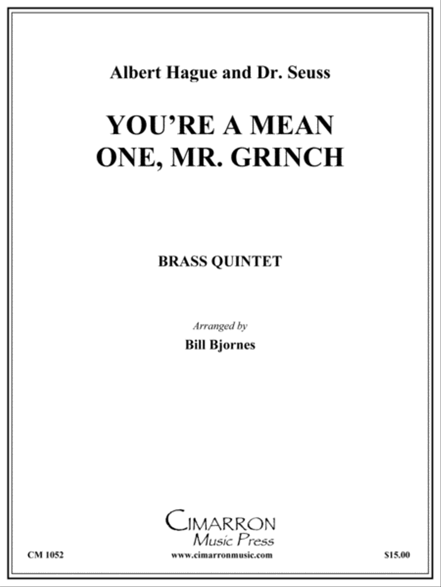 You're a Mean One, Mr. Grinch Brass Quintet scores gallery preview page 1