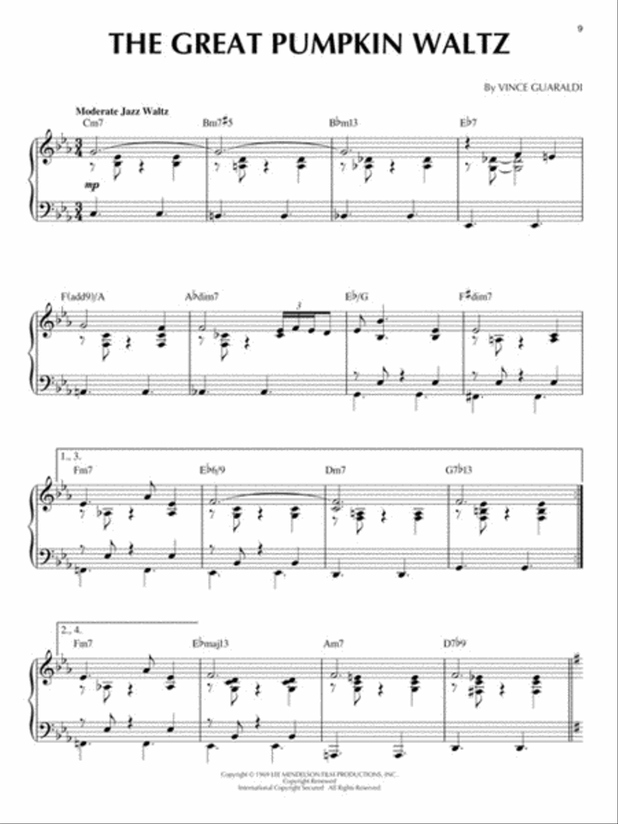 Peanuts® Piano, Vocal, Guitar scores gallery preview page 5