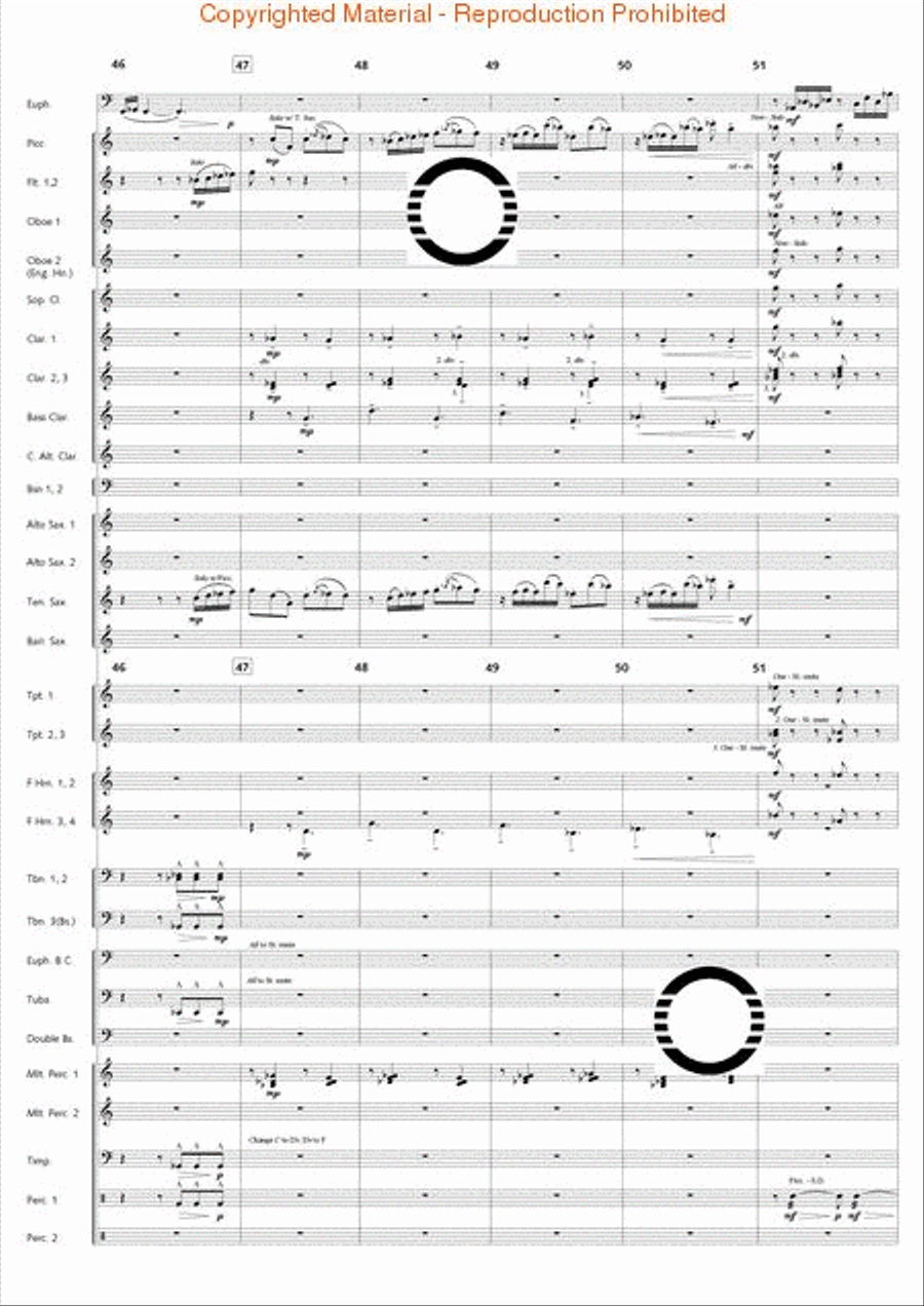 Fantasia di Falcone Fantasia di Falcone Concert Band scores gallery preview page 11