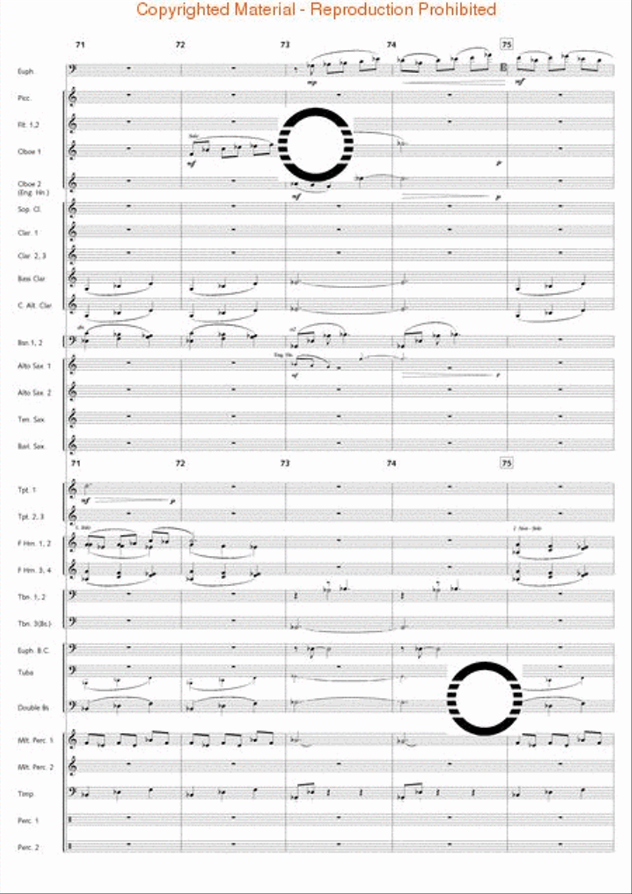 Fantasia di Falcone Fantasia di Falcone Concert Band scores gallery preview page 16