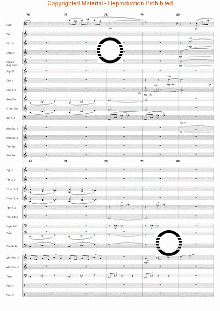 Fantasia di Falcone Fantasia di Falcone Concert Band scores gallery preview page 17