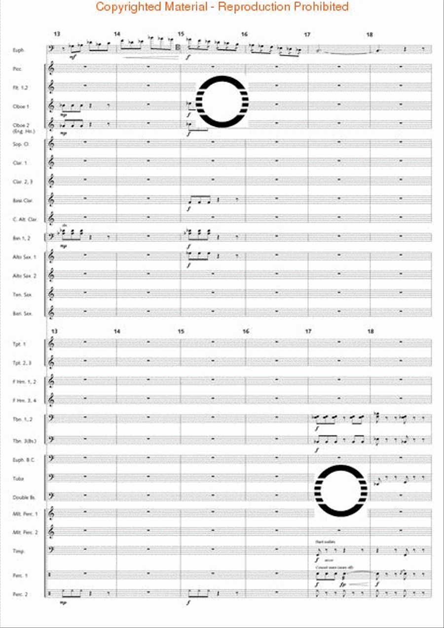 Fantasia di Falcone Fantasia di Falcone Concert Band scores gallery preview page 21