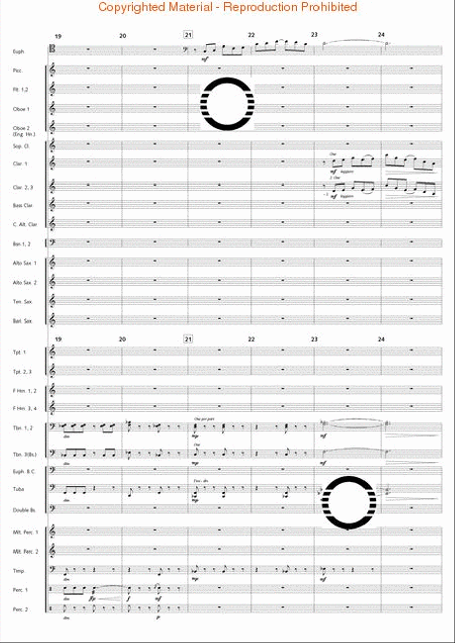 Fantasia di Falcone Fantasia di Falcone Concert Band scores gallery preview page 22