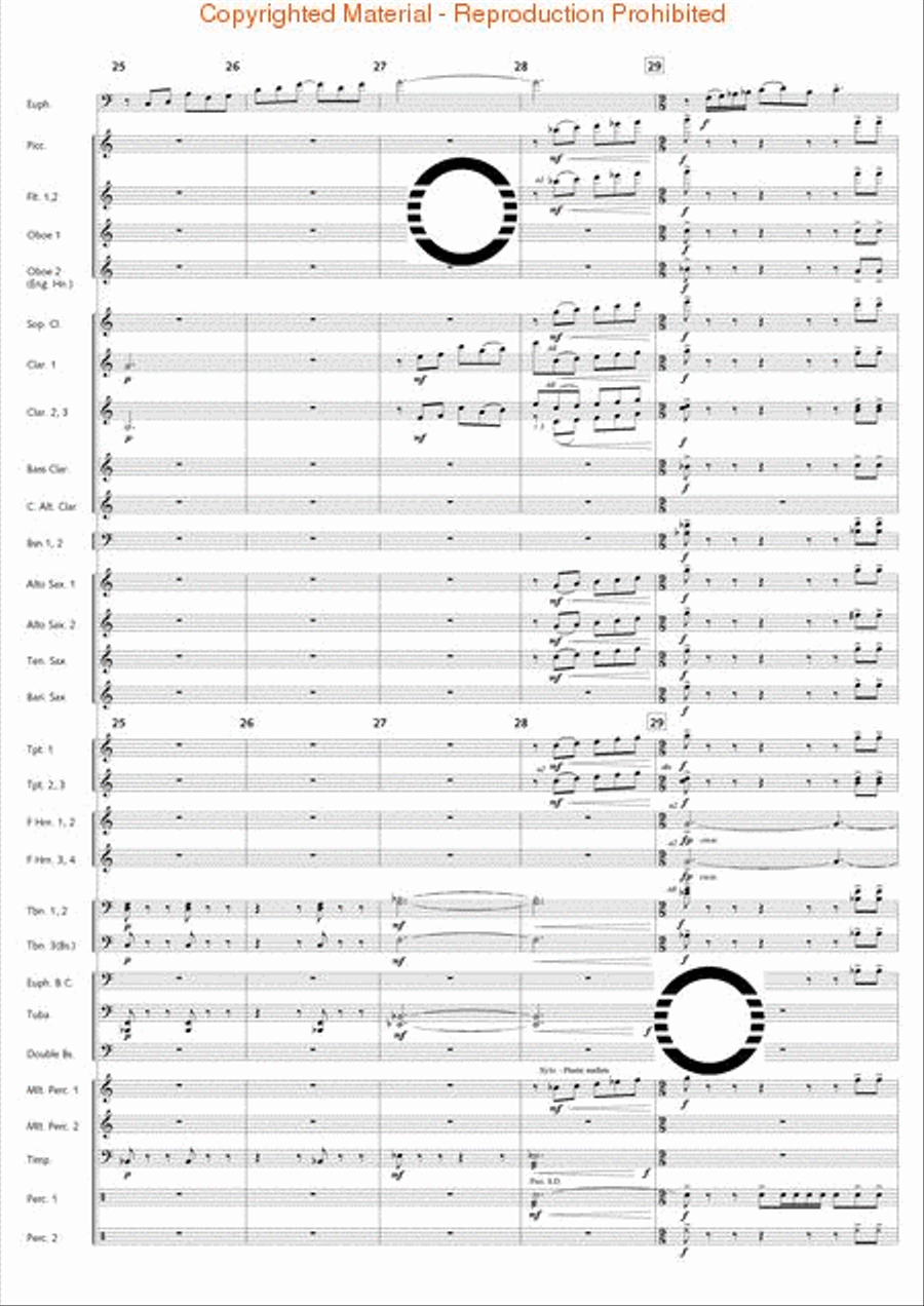 Fantasia di Falcone Fantasia di Falcone Concert Band scores gallery preview page 23