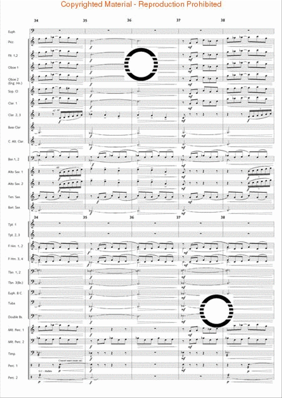 Fantasia di Falcone Fantasia di Falcone Concert Band scores gallery preview page 25