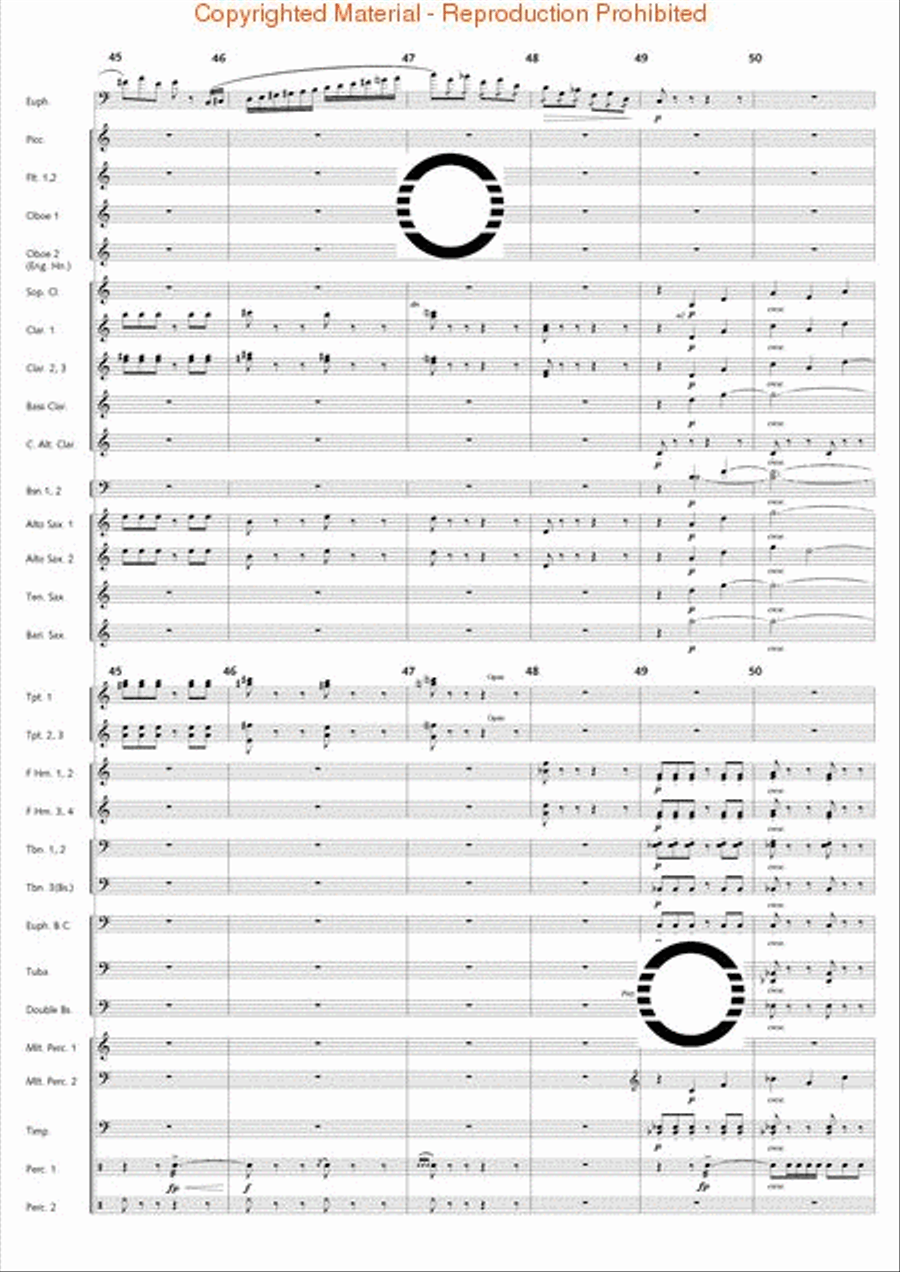Fantasia di Falcone Fantasia di Falcone Concert Band scores gallery preview page 27