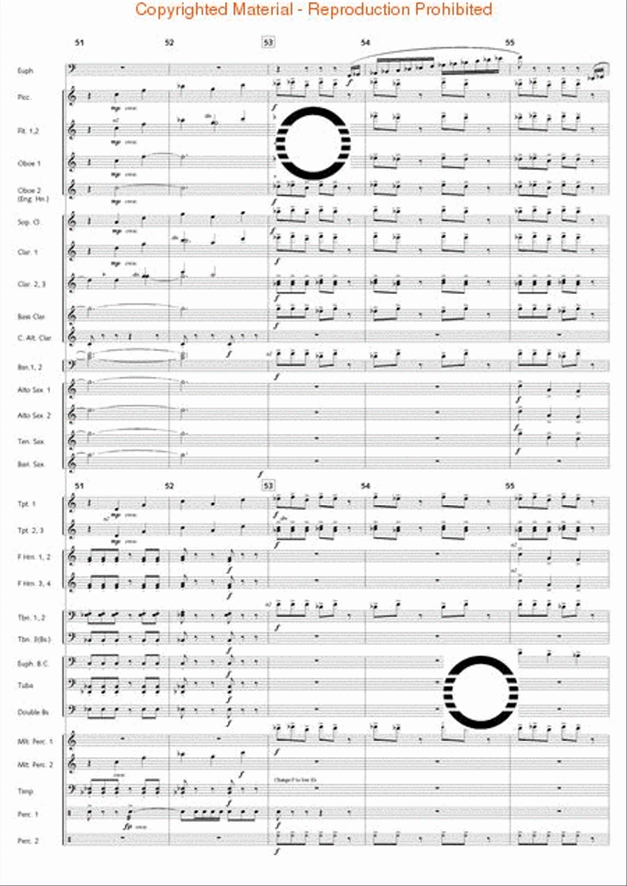 Fantasia di Falcone Fantasia di Falcone Concert Band scores gallery preview page 28