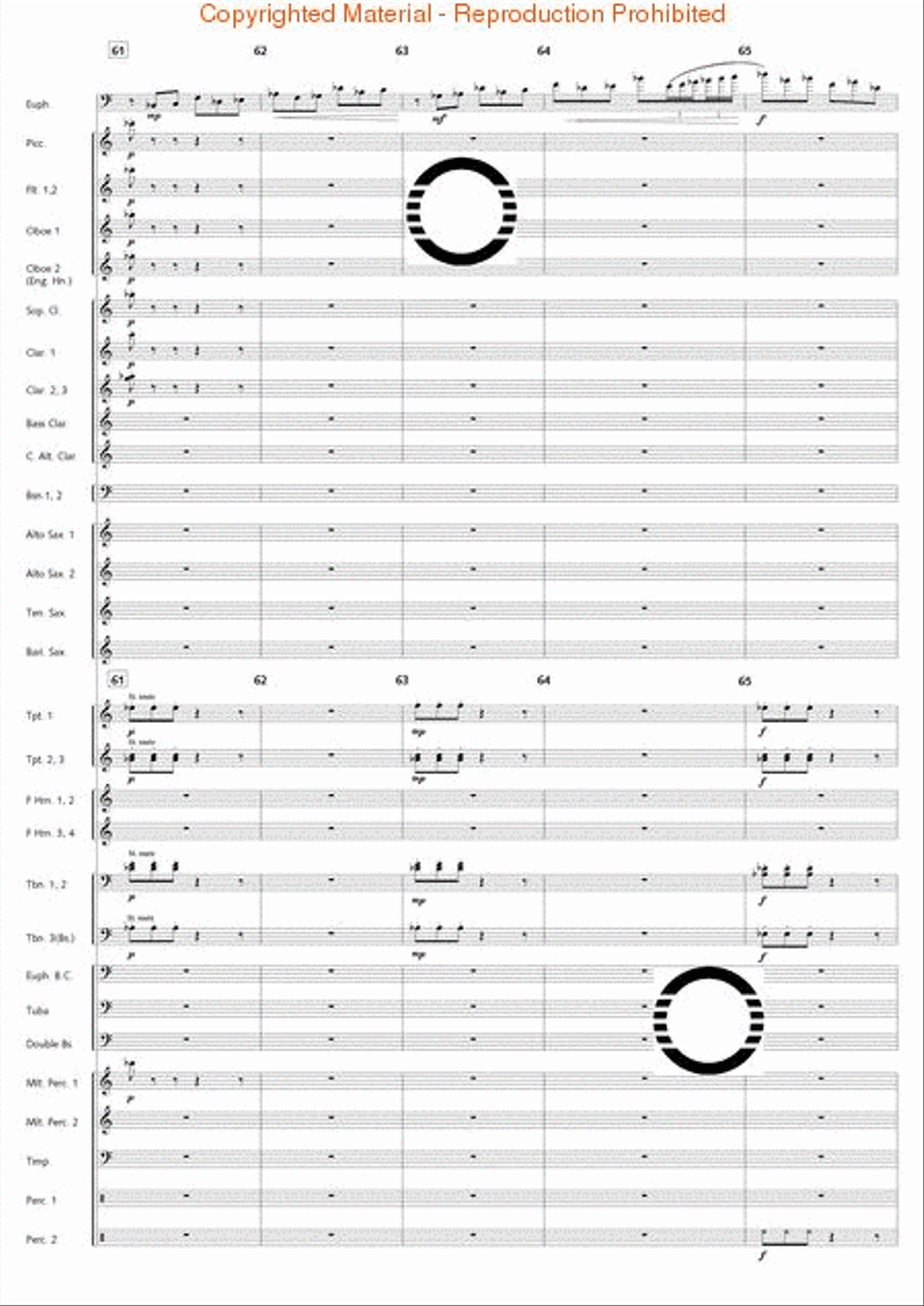 Fantasia di Falcone Fantasia di Falcone Concert Band scores gallery preview page 30