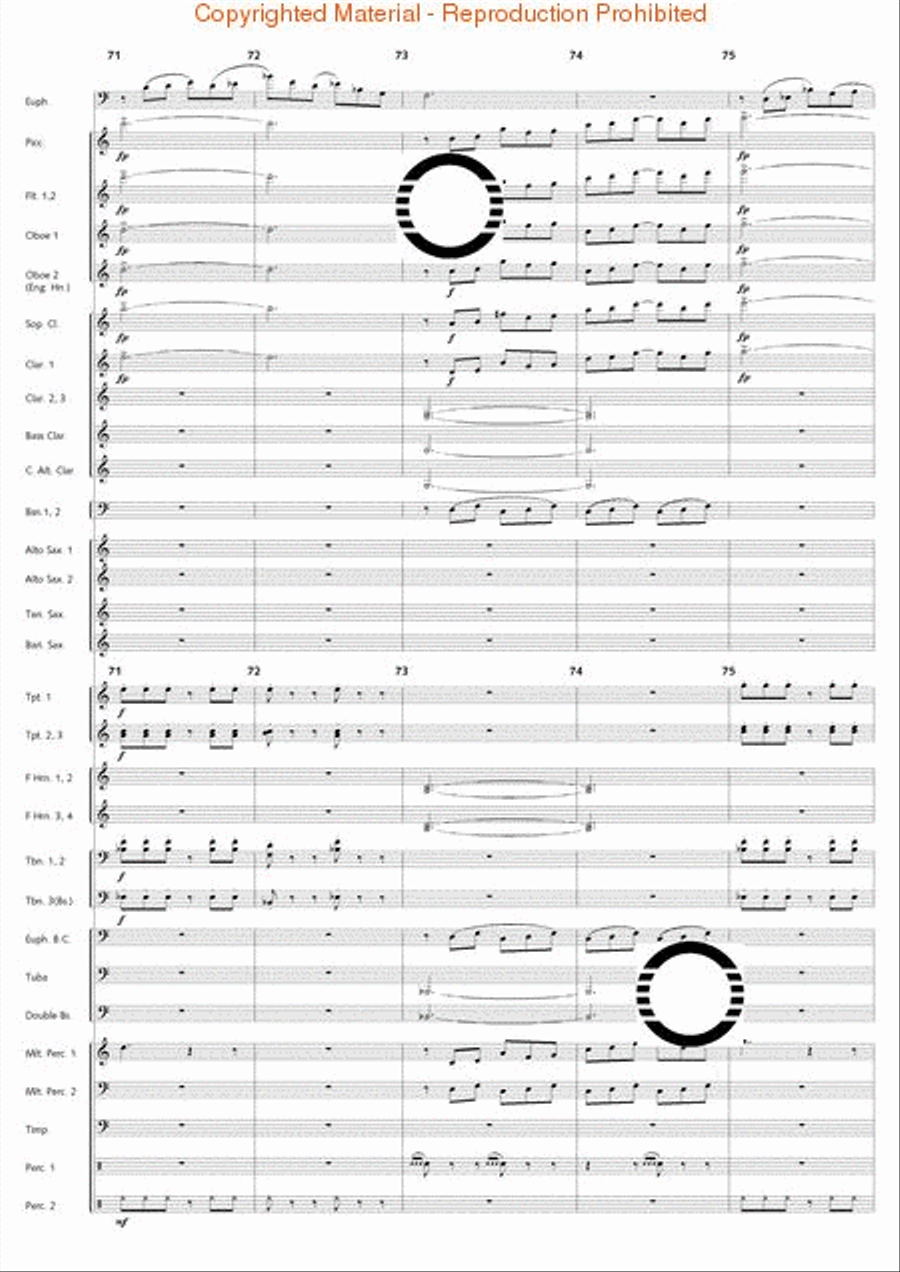 Fantasia di Falcone Fantasia di Falcone Concert Band scores gallery preview page 32