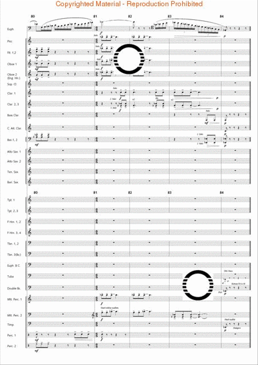 Fantasia di Falcone Fantasia di Falcone Concert Band scores gallery preview page 34