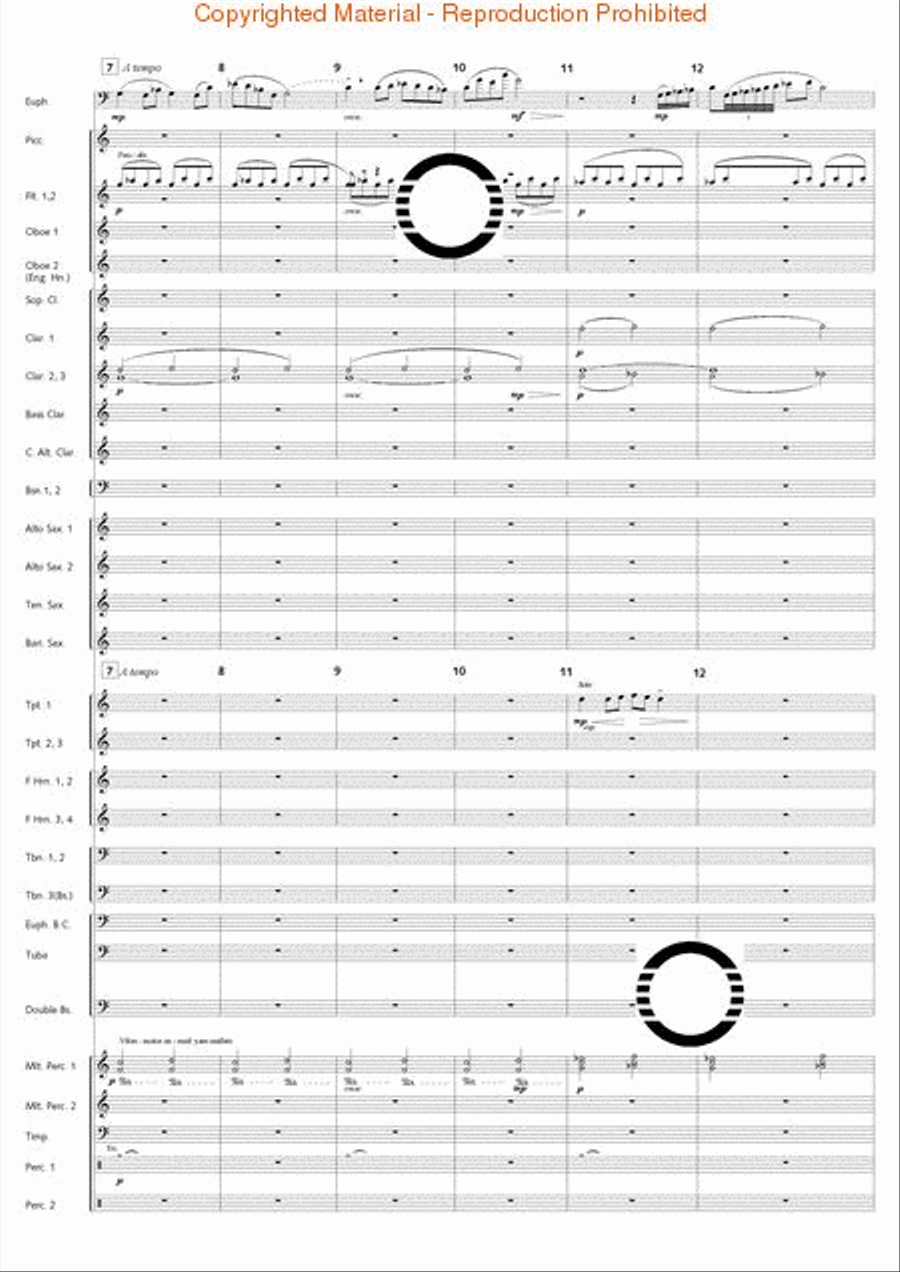Fantasia di Falcone Fantasia di Falcone Concert Band scores gallery preview page 36