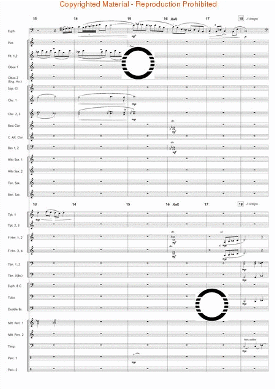 Fantasia di Falcone Fantasia di Falcone Concert Band scores gallery preview page 37
