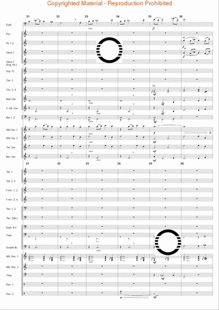 Fantasia di Falcone Fantasia di Falcone Concert Band scores gallery preview page 40