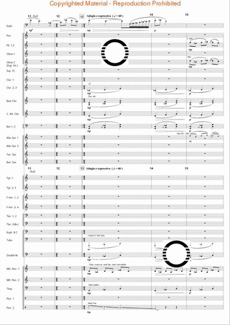 Fantasia di Falcone Fantasia di Falcone Concert Band scores gallery preview page 4