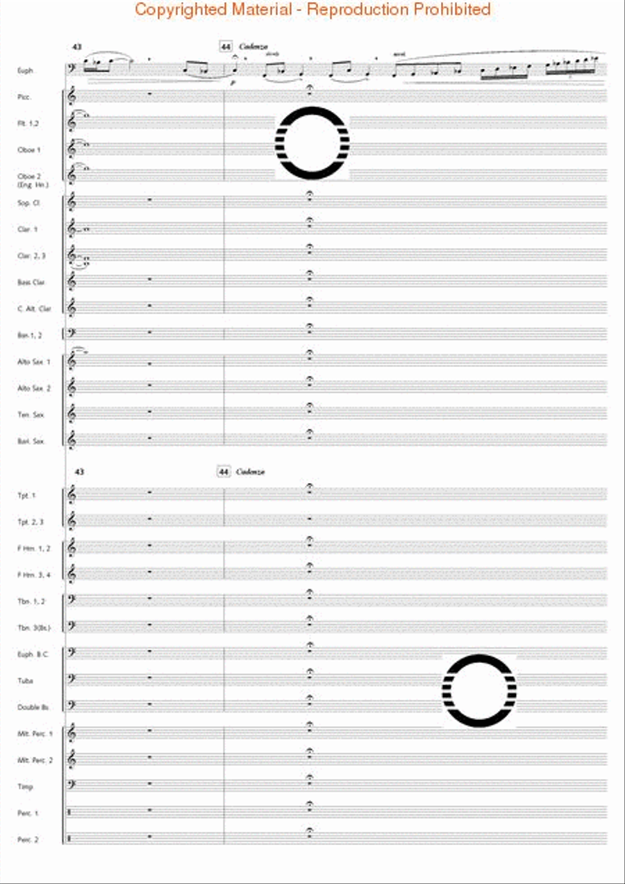 Fantasia di Falcone Fantasia di Falcone Concert Band scores gallery preview page 42