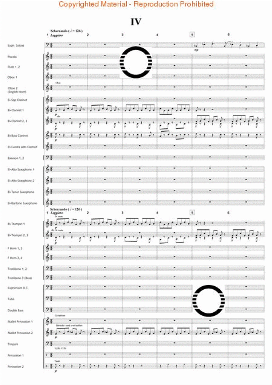 Fantasia di Falcone Fantasia di Falcone Concert Band scores gallery preview page 46