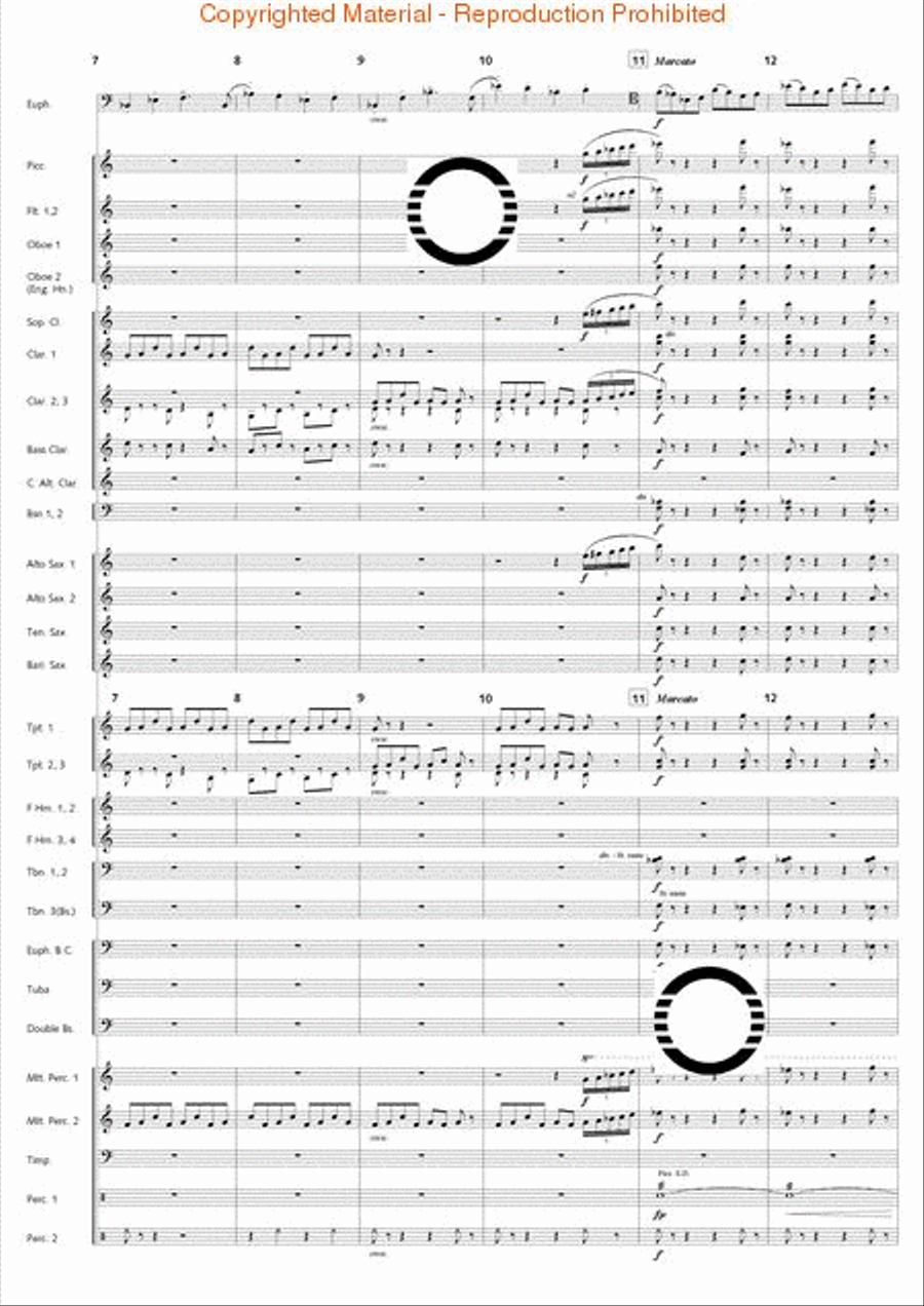 Fantasia di Falcone Fantasia di Falcone Concert Band scores gallery preview page 47