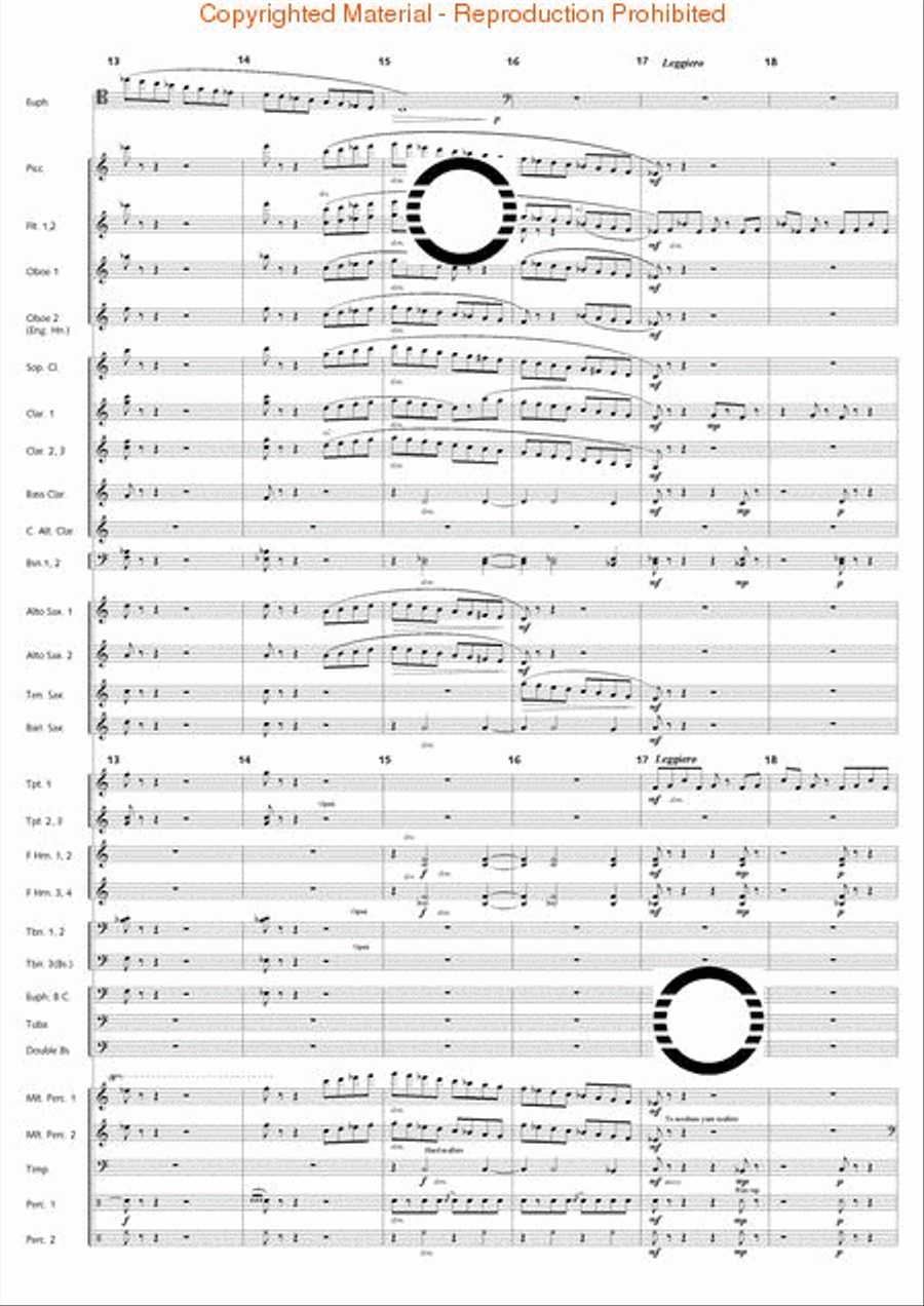 Fantasia di Falcone Fantasia di Falcone Concert Band scores gallery preview page 48