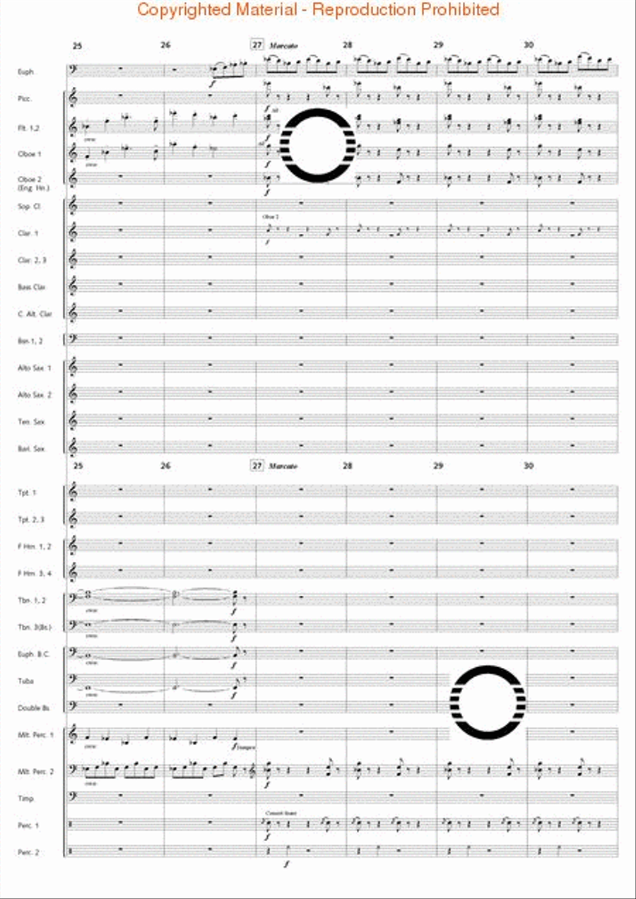 Fantasia di Falcone Fantasia di Falcone Concert Band scores gallery preview page 50