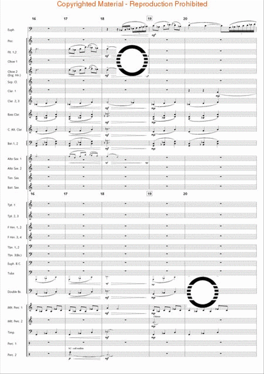 Fantasia di Falcone Fantasia di Falcone Concert Band scores gallery preview page 5