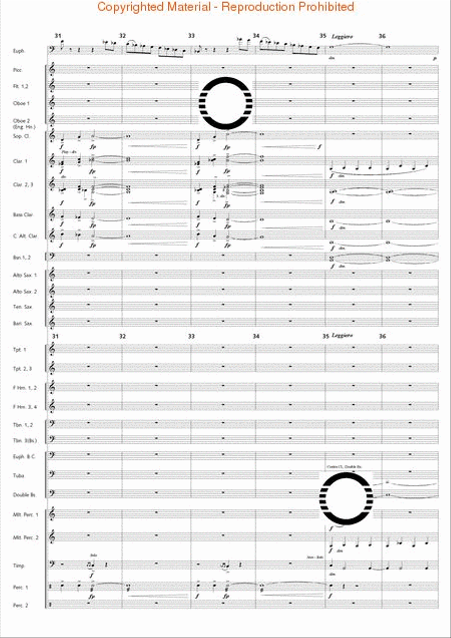 Fantasia di Falcone Fantasia di Falcone Concert Band scores gallery preview page 51