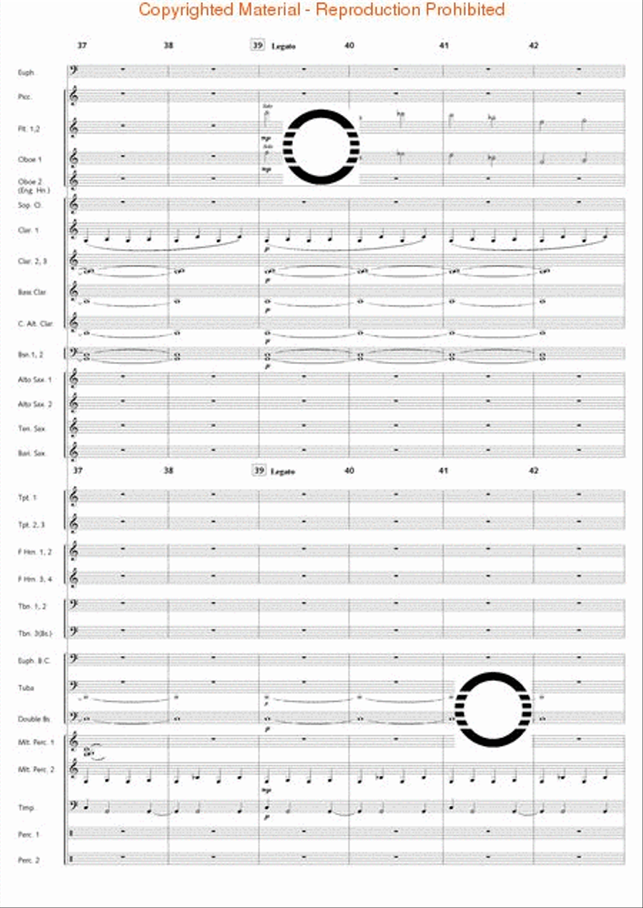 Fantasia di Falcone Fantasia di Falcone Concert Band scores gallery preview page 52