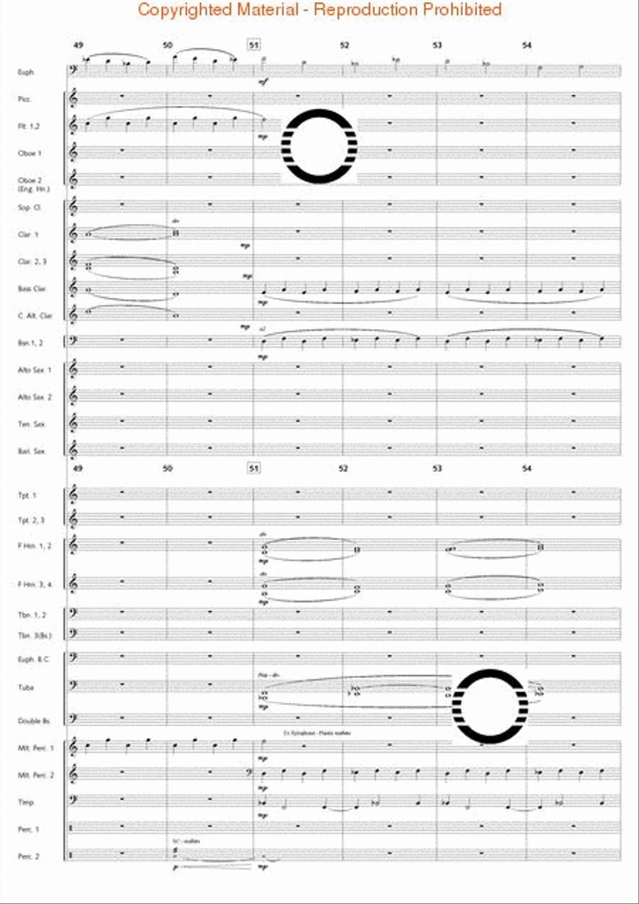 Fantasia di Falcone Fantasia di Falcone Concert Band scores gallery preview page 54