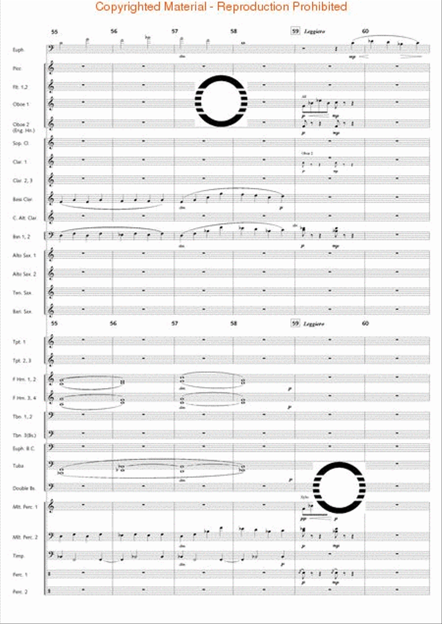 Fantasia di Falcone Fantasia di Falcone Concert Band scores gallery preview page 55