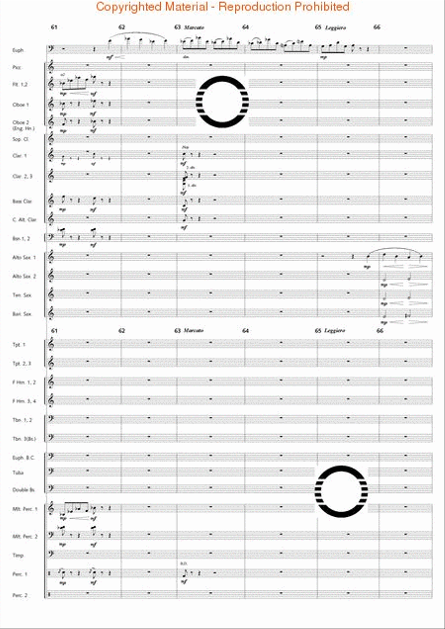 Fantasia di Falcone Fantasia di Falcone Concert Band scores gallery preview page 56