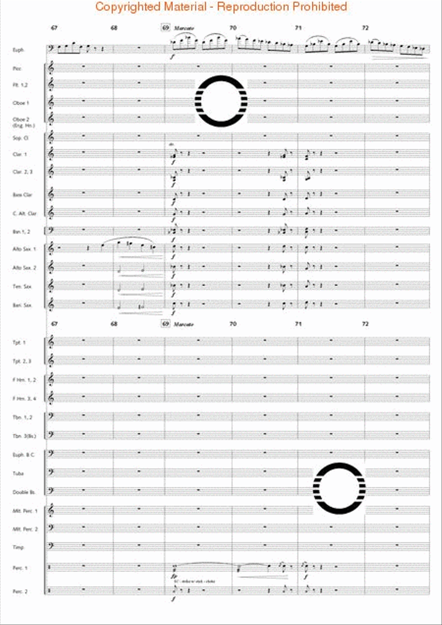 Fantasia di Falcone Fantasia di Falcone Concert Band scores gallery preview page 57
