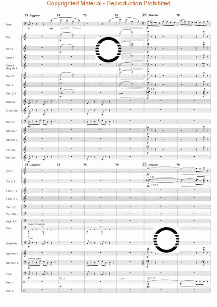 Fantasia di Falcone Fantasia di Falcone Concert Band scores gallery preview page 58